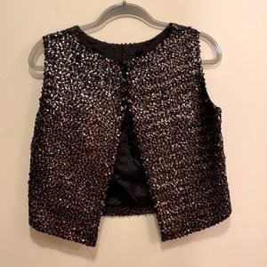 Vintage Sequined Vest S